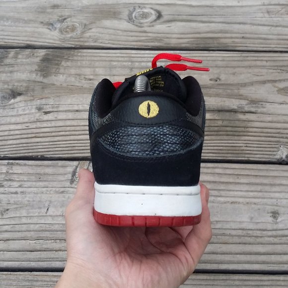 Women Size 10 / Size 8.5 Men Nike SB Dunk Low Premium Snakeskin Snake Eyes Shoes - Picture 6 of 8